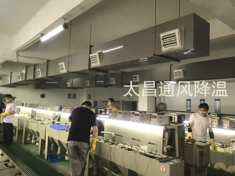 東莞某電鍍車間環(huán)?？照{(diào)降溫案例